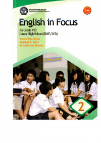 Image of English in Focus; for Grade VIII Junior High School (SMP/MTs)